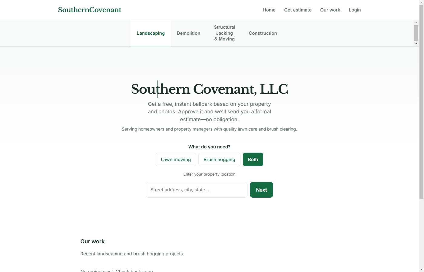 Screenshot of Southern Covenant